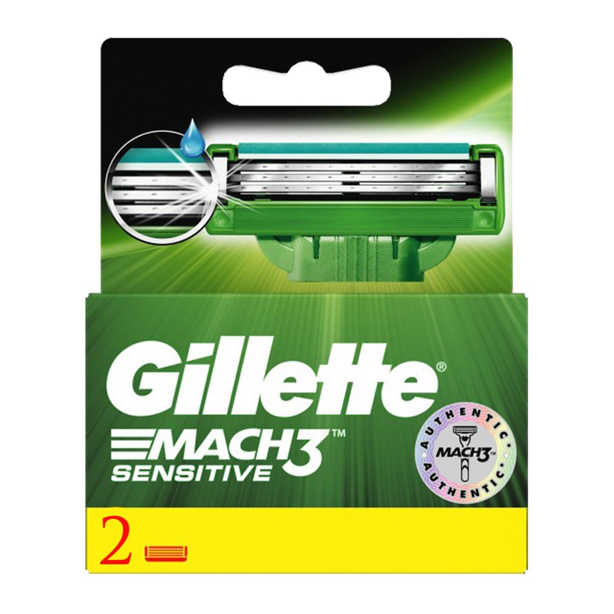Gillette Mach3 Sensitive  Yedek Tıraş Bıçağı 2'li 