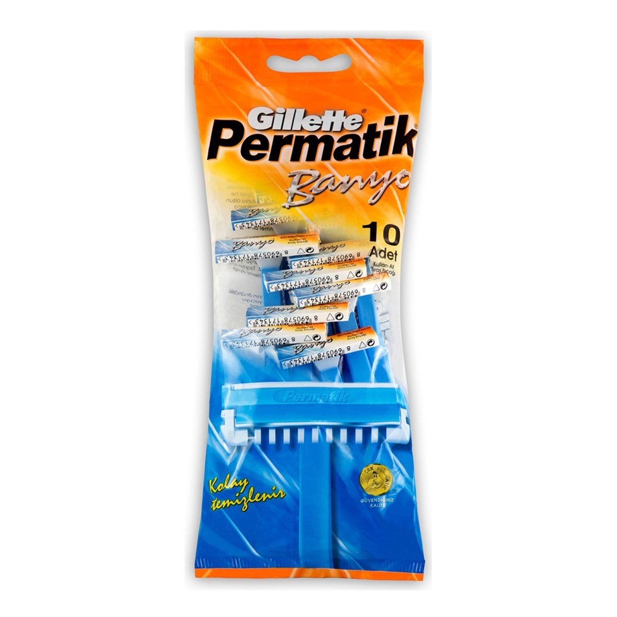 Gillette Permatik Banyo Kullan At Tıraş Bıçağı 10'lu