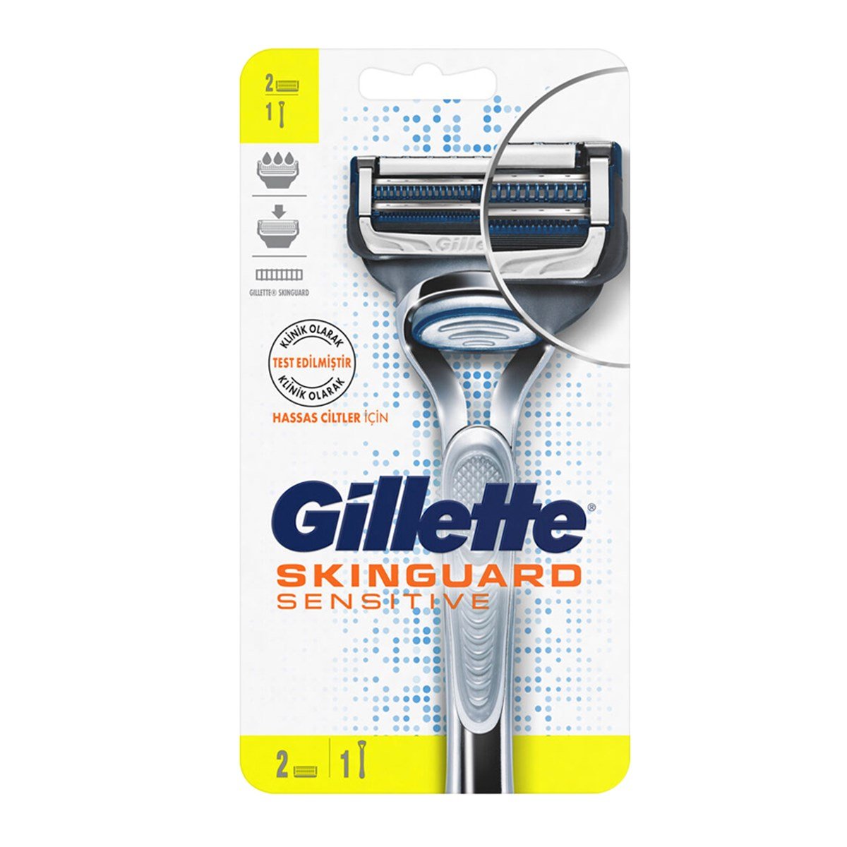 Gillette Skinguard Sensitive Tıraş Makinesi + 2'li Yedek Bıçak 