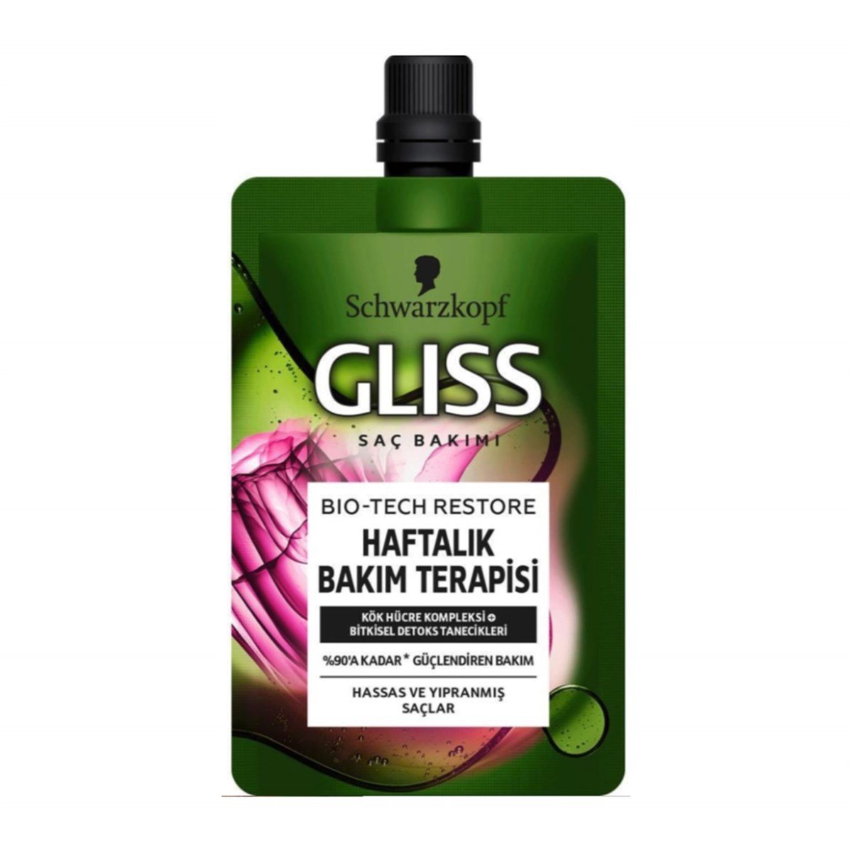 Gliss Saç Kremi Bio-Tech Restore Haftalık Bakım Terapisi Hassas ve Yıpranmış Saçlar 50ml