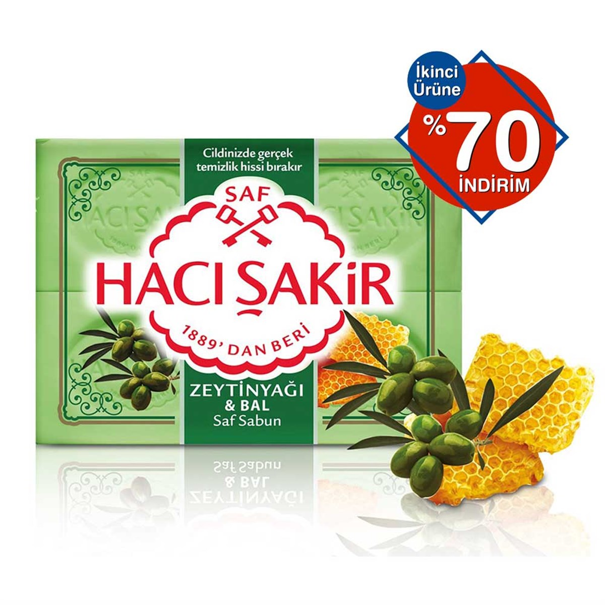 Hacı Şakir Saf Sabun Zeytinyağı&Bal 600gr