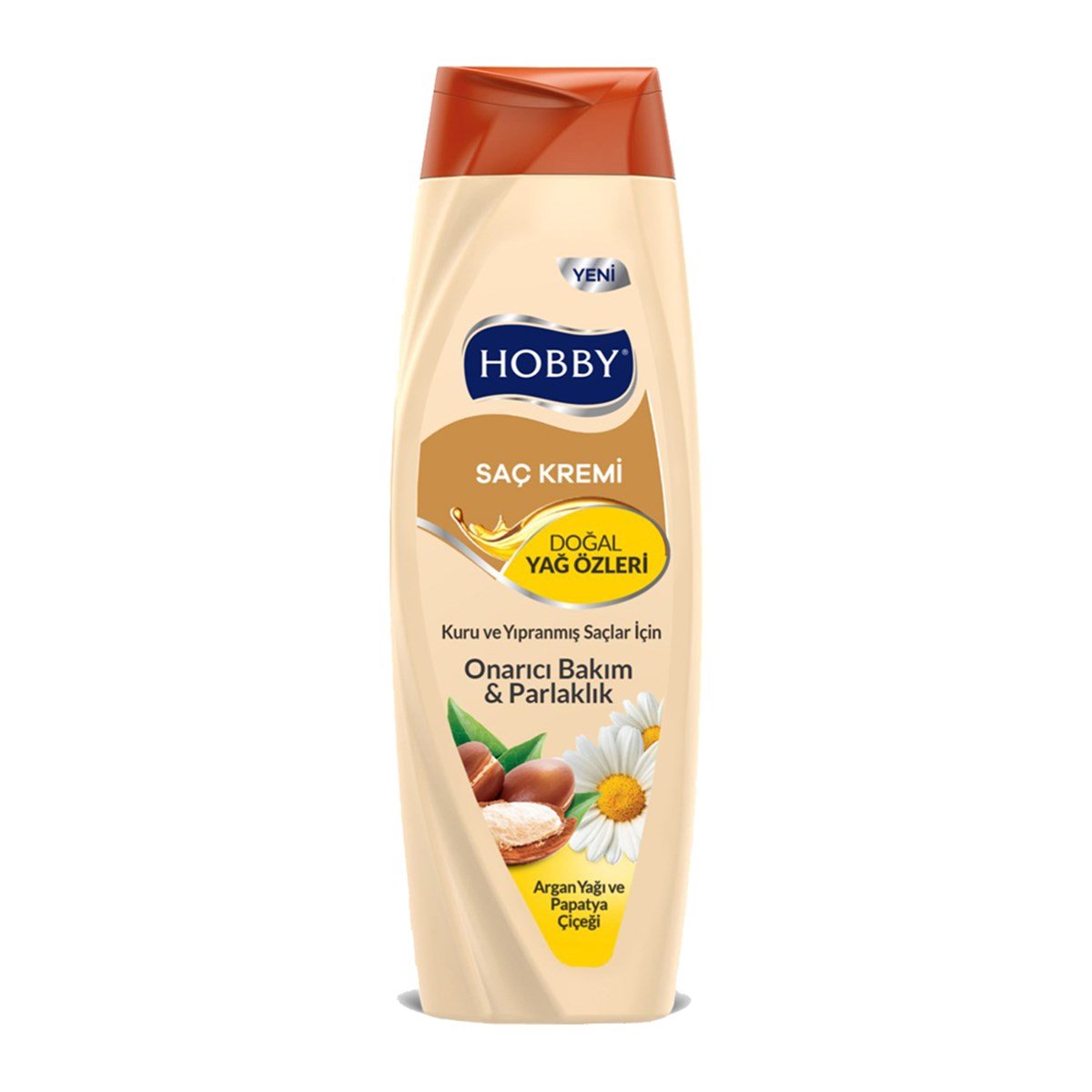 Hobby Argan Yağı ve Papatya Özlü Saç Kremi Kuru Ve Yıpranmış Saçlar 600 Ml.