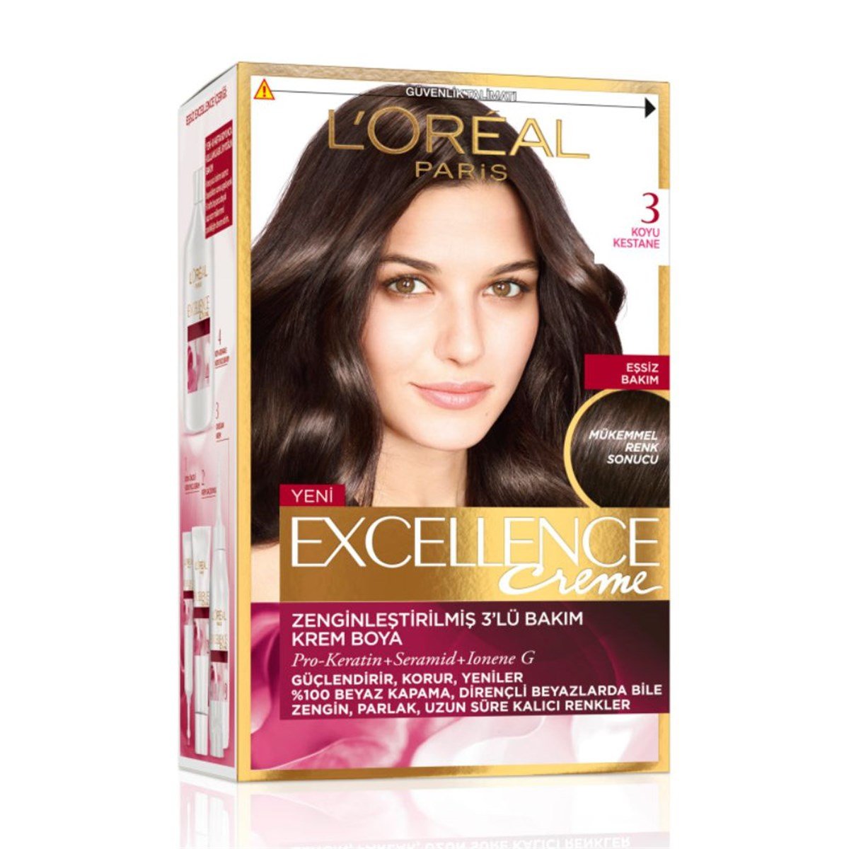 Loreal Excellence Set Boya Koyu Kestane 3
