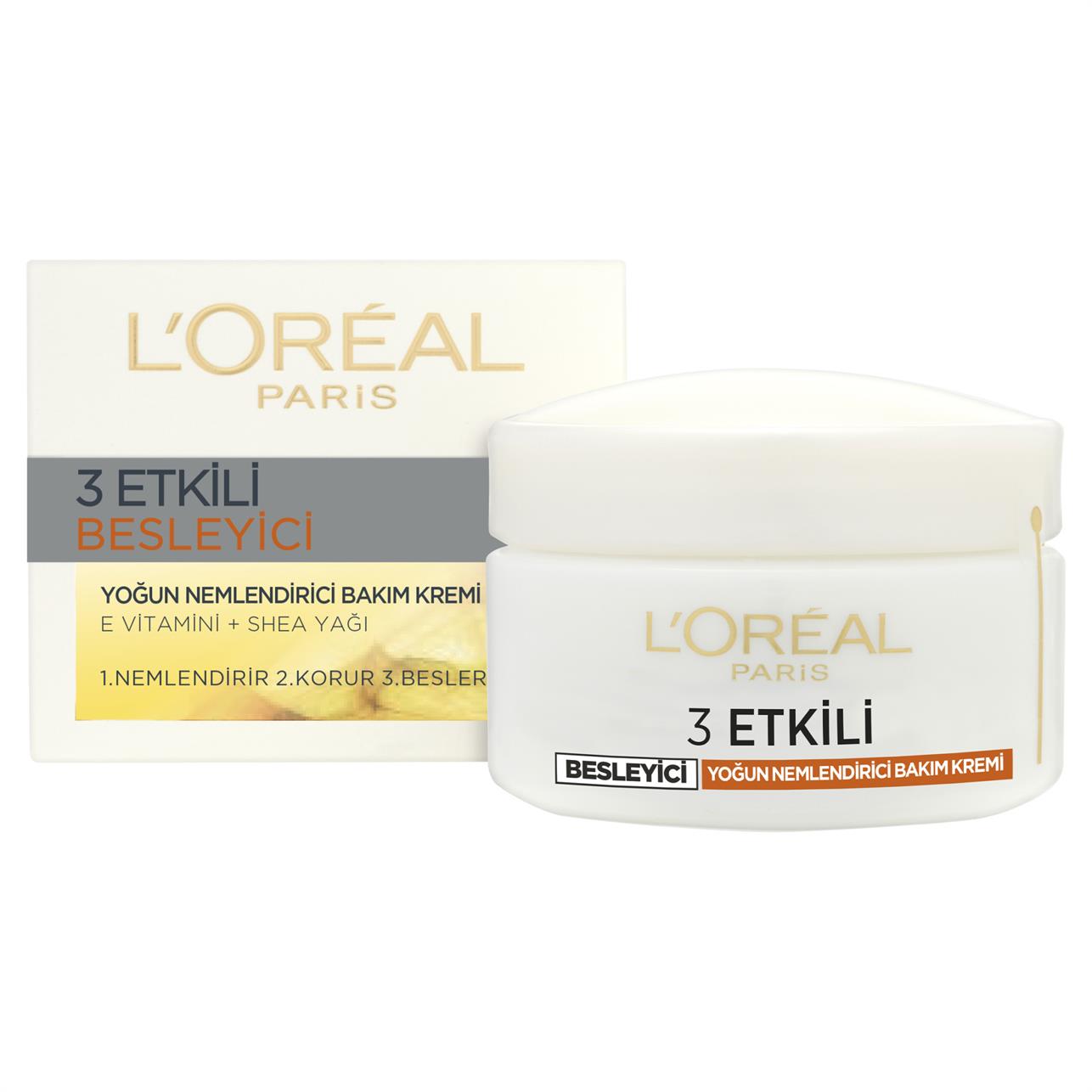 Loreal Paris 3 Etkili Besleyici Bakım Kremi 50ml