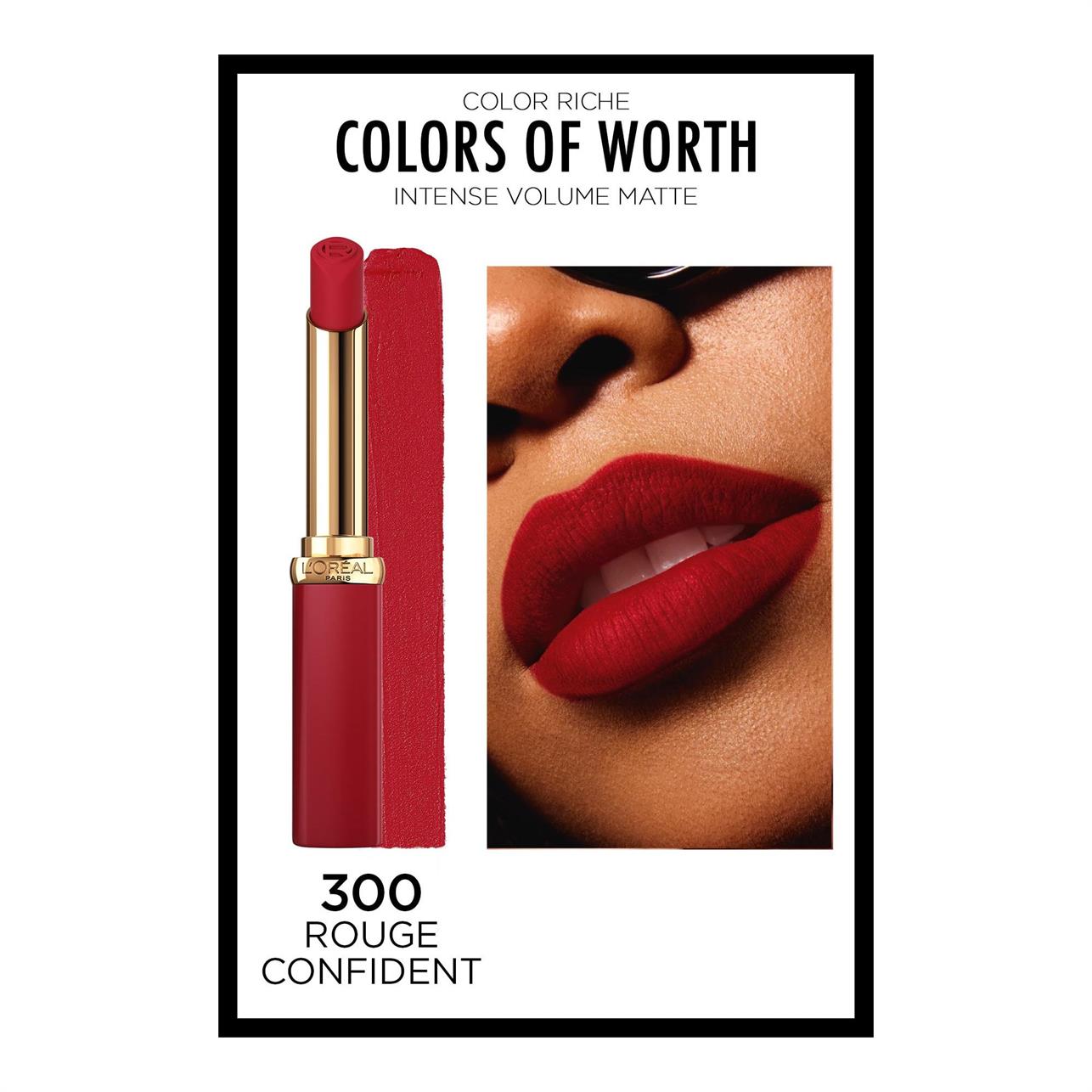 Loreal Paris Color Riche Intense Volume Matte Ruj 300 Le Rounge Confident