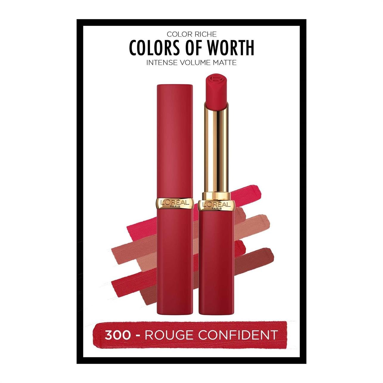 Loreal Paris Color Riche Intense Volume Matte Ruj 300 Le Rounge Confident