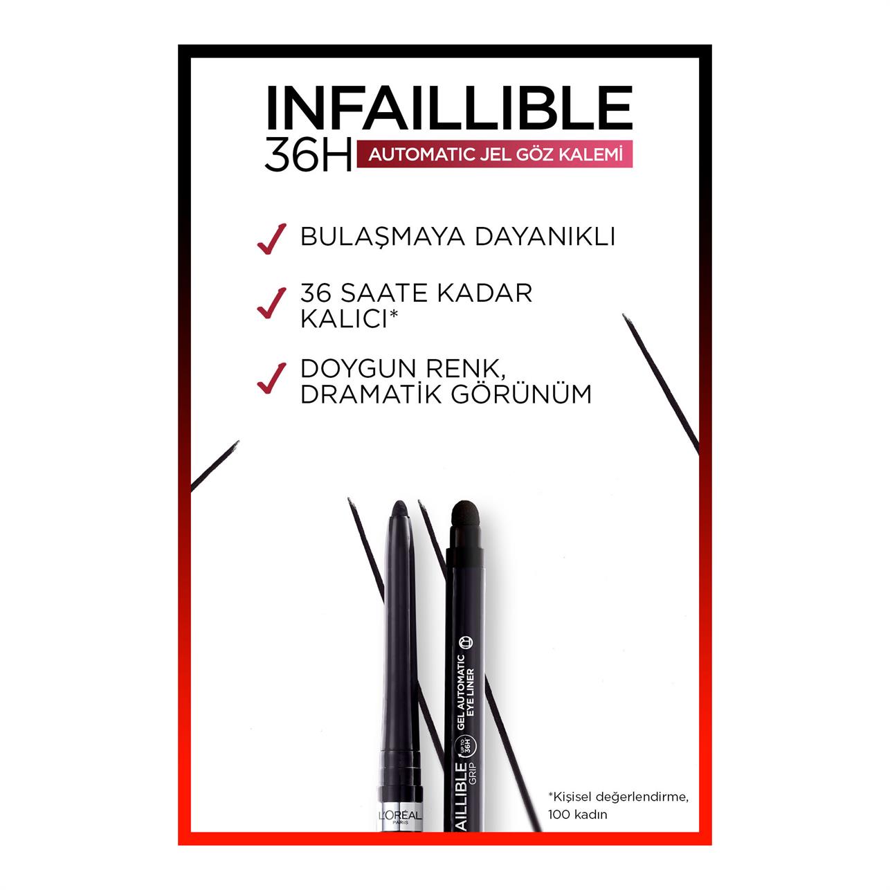 Loreal Paris Gel Infaillible Auto Liner Eyeliner Intense Black 001