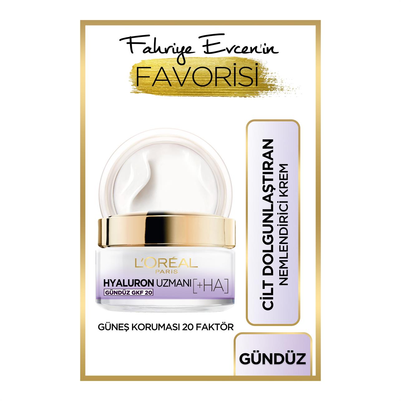 Loreal Paris Hyaluron Uzmanı Cilt Dolgunlaştıran Nemlendirici Gündüz Bakım Kremi 50 ml