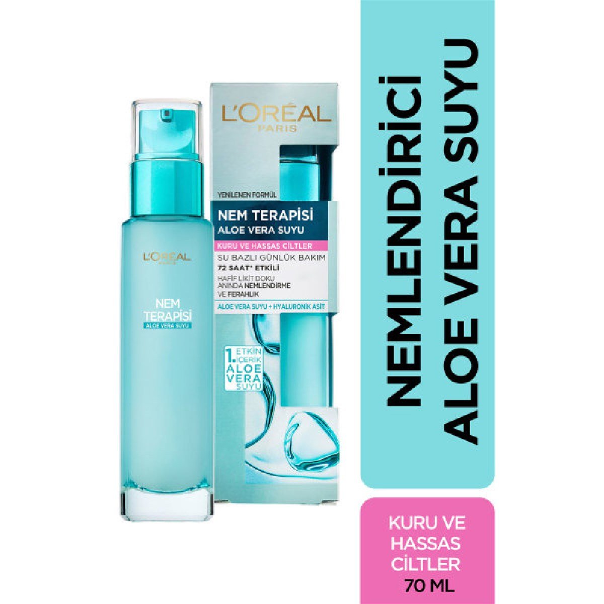 Loreal Paris Nem Terapisi Aloe Vera Suyu Kuru ve Hassas Ciltler 70 ML