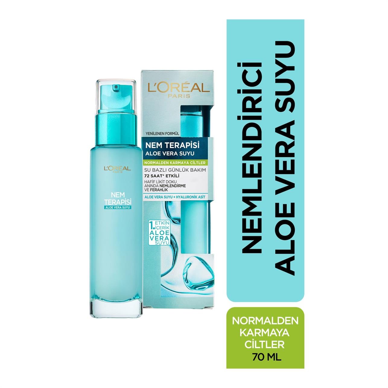 Loreal Paris Nem Terapisi Aloe Vera Suyu Normalden Karmaya Ciltler 70ml