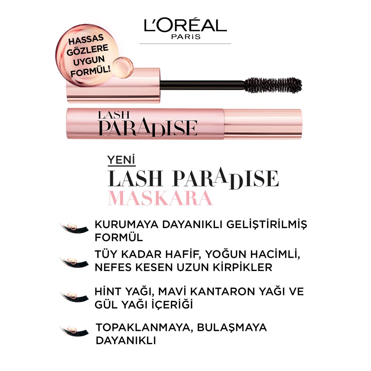 Loreal Paris Paradise Siyah Maskara