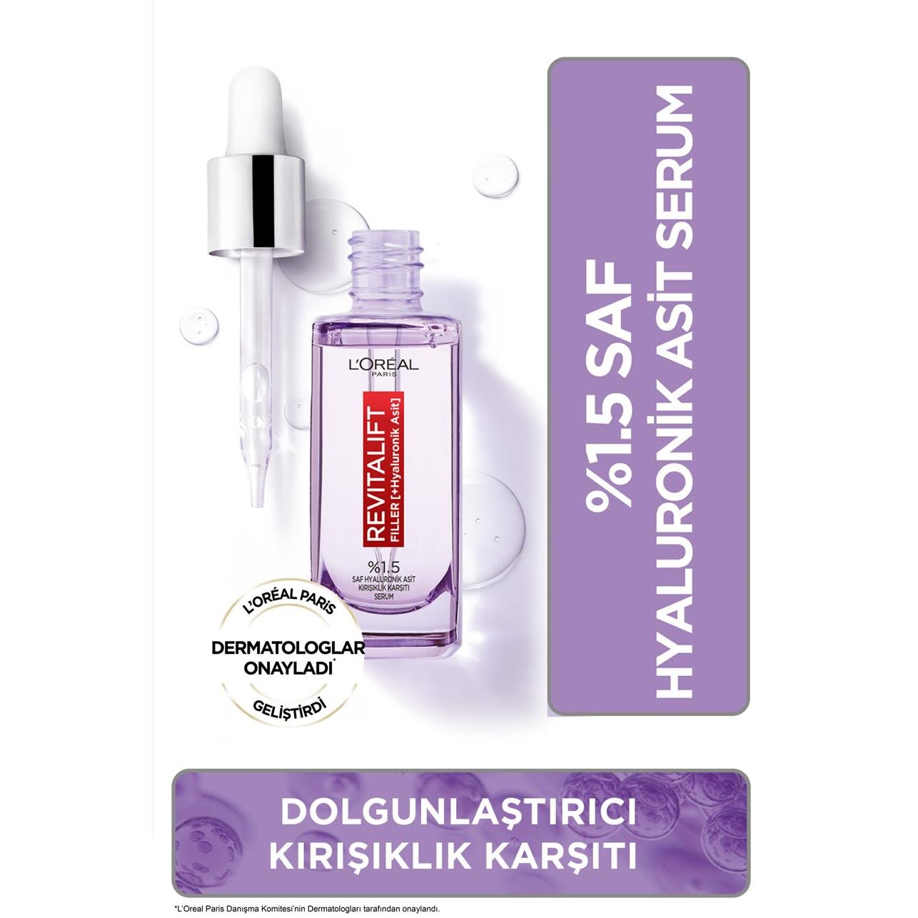 Loreal Paris Revitalift Filler Saf Hyaluronik Asit Kırışıklık Karşıtı Serum 30ml