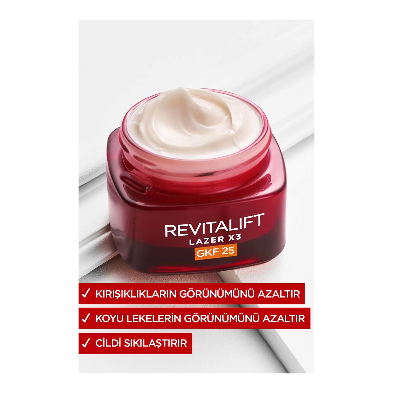 Loreal Paris Revitalift Lazer x3 Spf 20 Leke ve Kırışıklık Karşıtı Bakım Kremi 