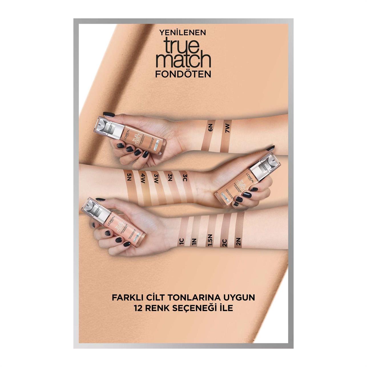 Loreal Paris True Match Fondöten 1R1C1K Ivory Rose