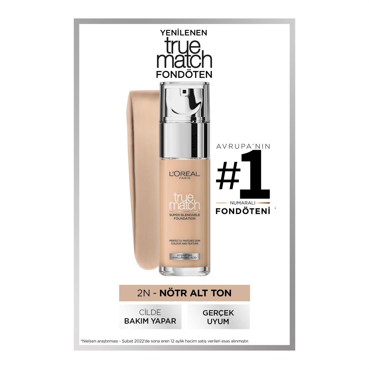 Loreal Paris True Match Fondöten 2.N Vanilla
