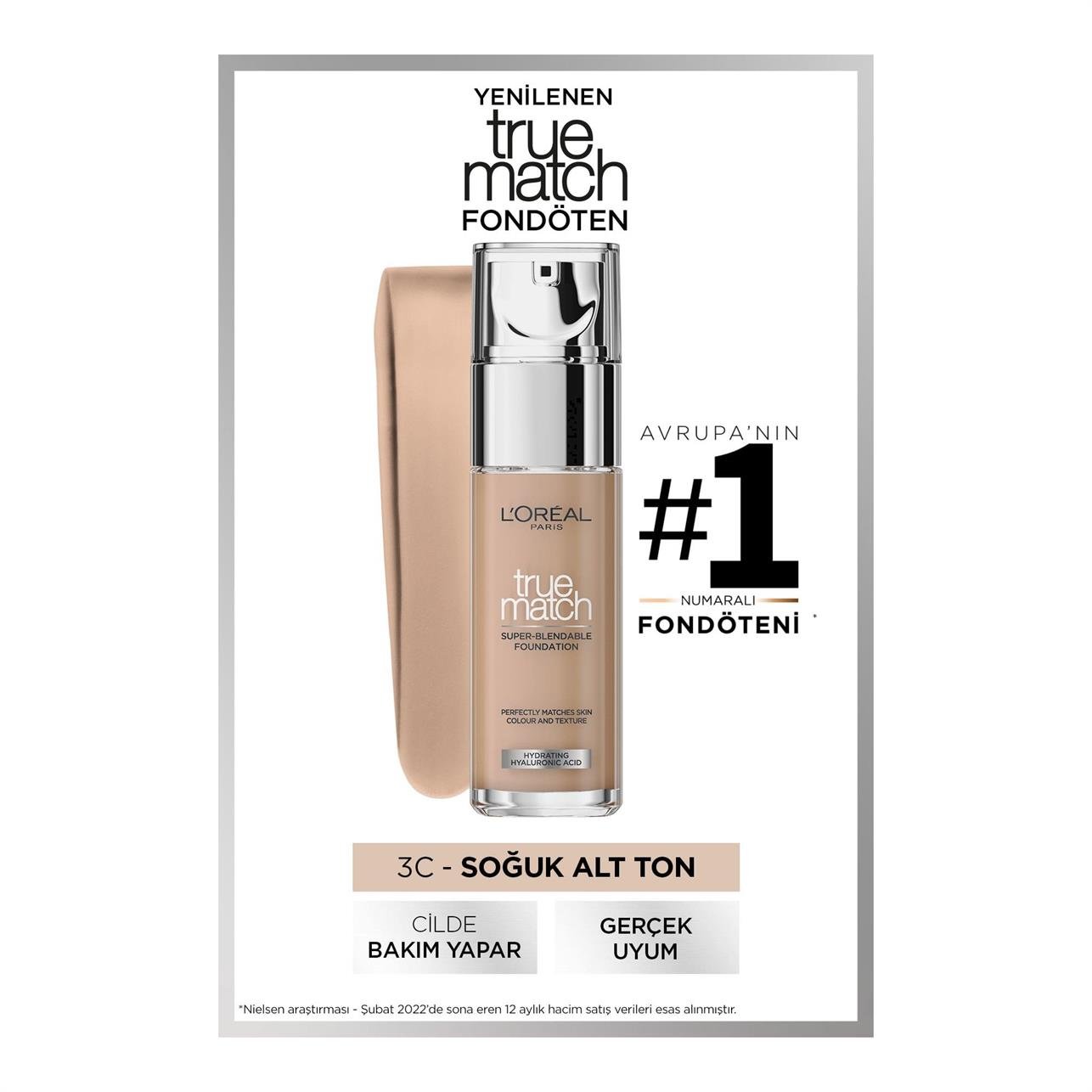 Loreal Paris True Match Fondöten 3.R/3.C Beige Rese