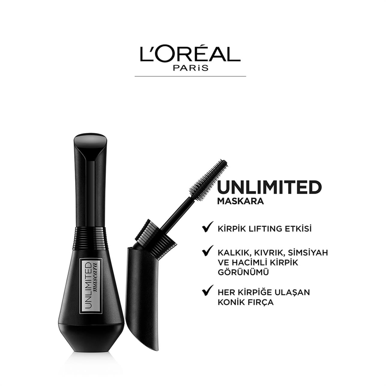 Loreal Paris Unlimited Maskara Black