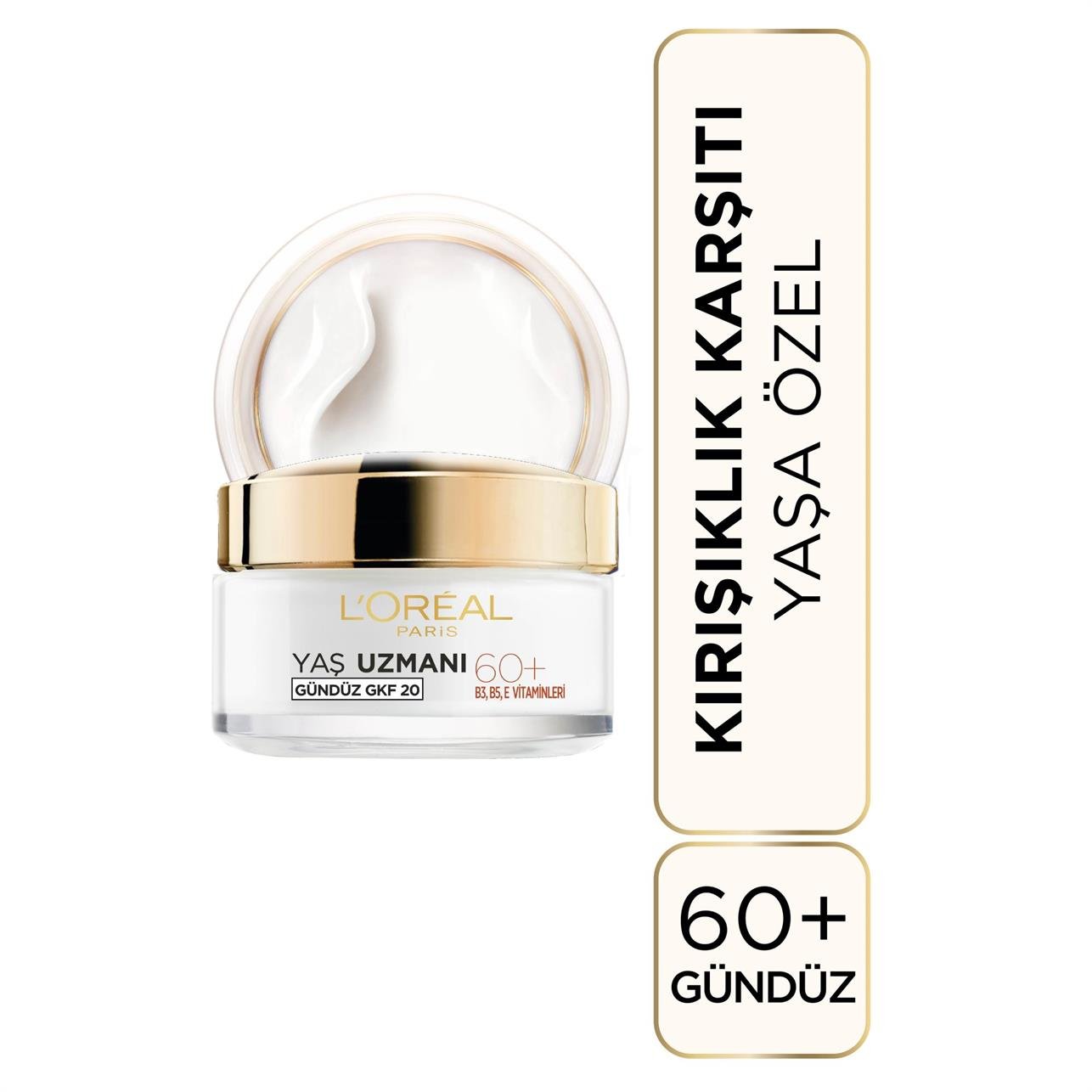 Loreal Paris Yaş Uzmanı Kırışıklık Karşıtı Besleyici Krem Gündüz GKF20 60+