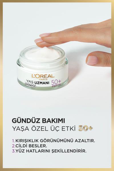 Loreal Paris Yaş Uzmanı Kırışıklık Karşıtı Yenileyici Krem Gündüz  50+ Yaş	