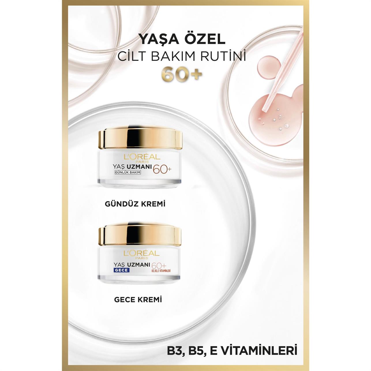 Loreal Paris Yaş Uzmanı Kırışıklık Karşıtı Besleyici Krem Gündüz GKF20 60+