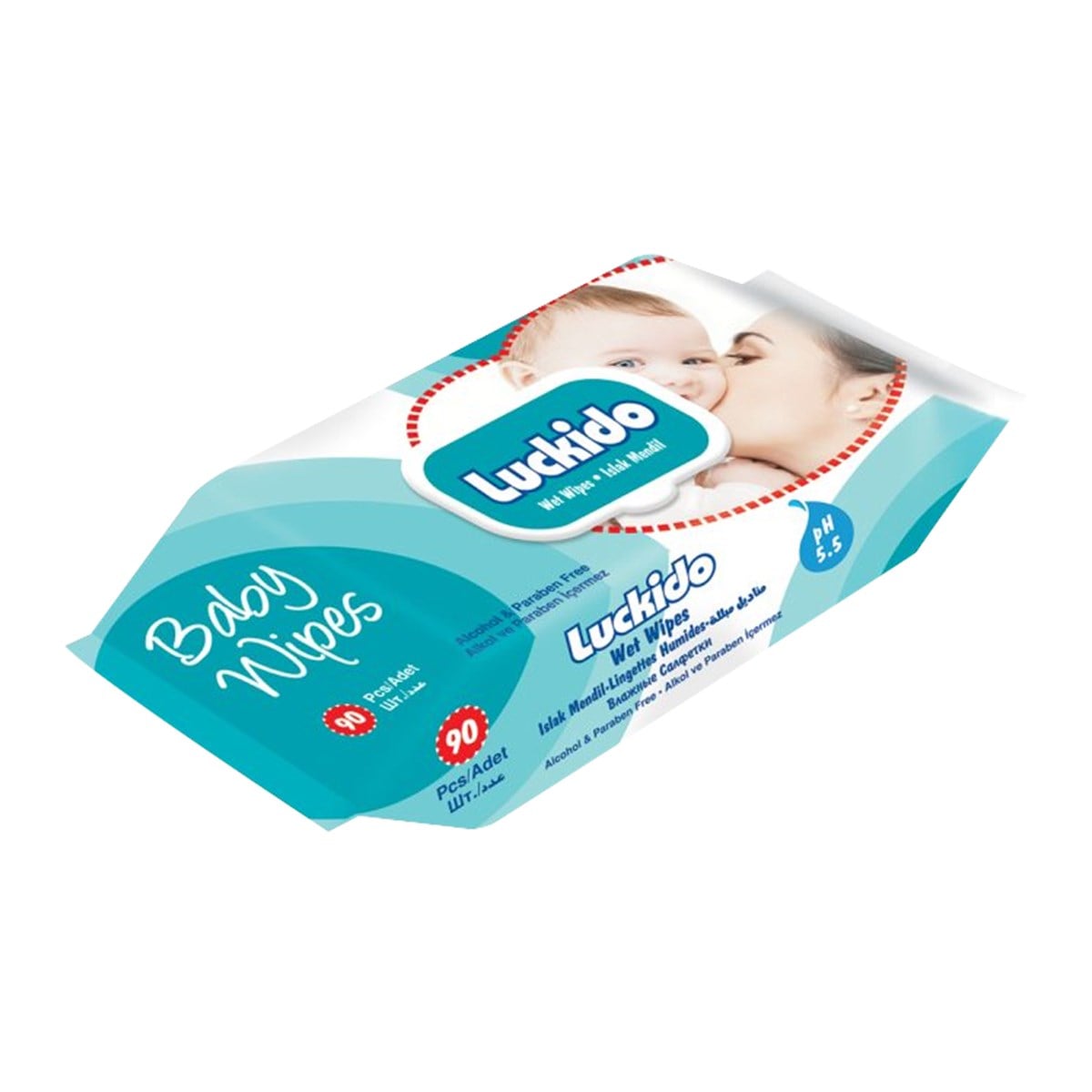 Luckido Baby Wipes Bebek Islak Mendili 90'lı
