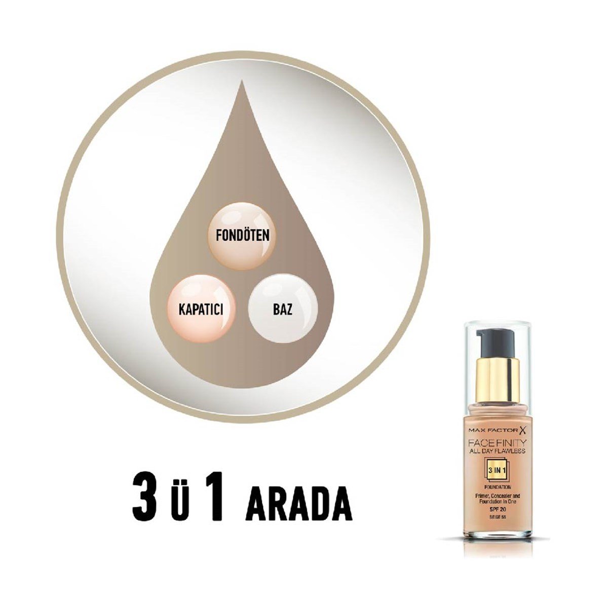 Max Factor Face Finity 3in1 Fondöten 075