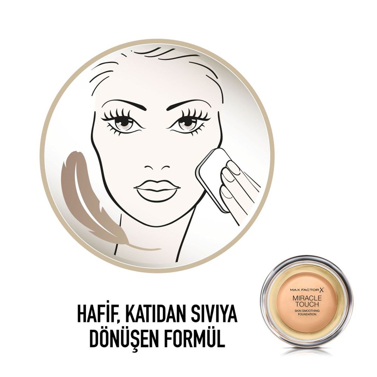 Max Factor Miracle Touch Compact Fondöten 075