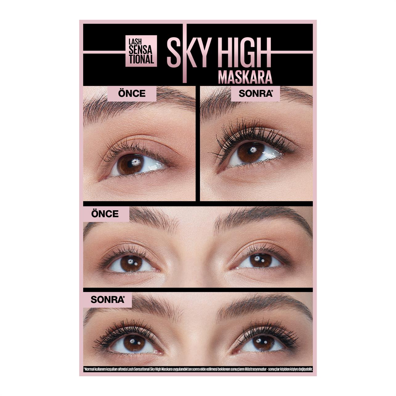 Maybelline New York Lash Sensational Sky High Ekstra Siyah Maskara
