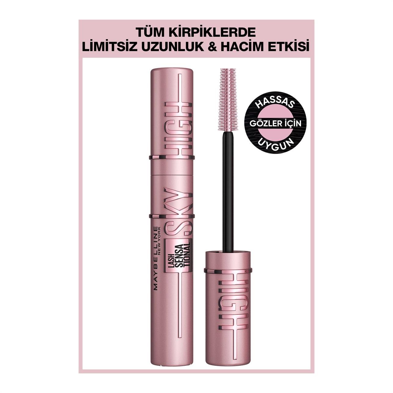 Maybelline New York Lash Sensational Sky High Ekstra Siyah Maskara