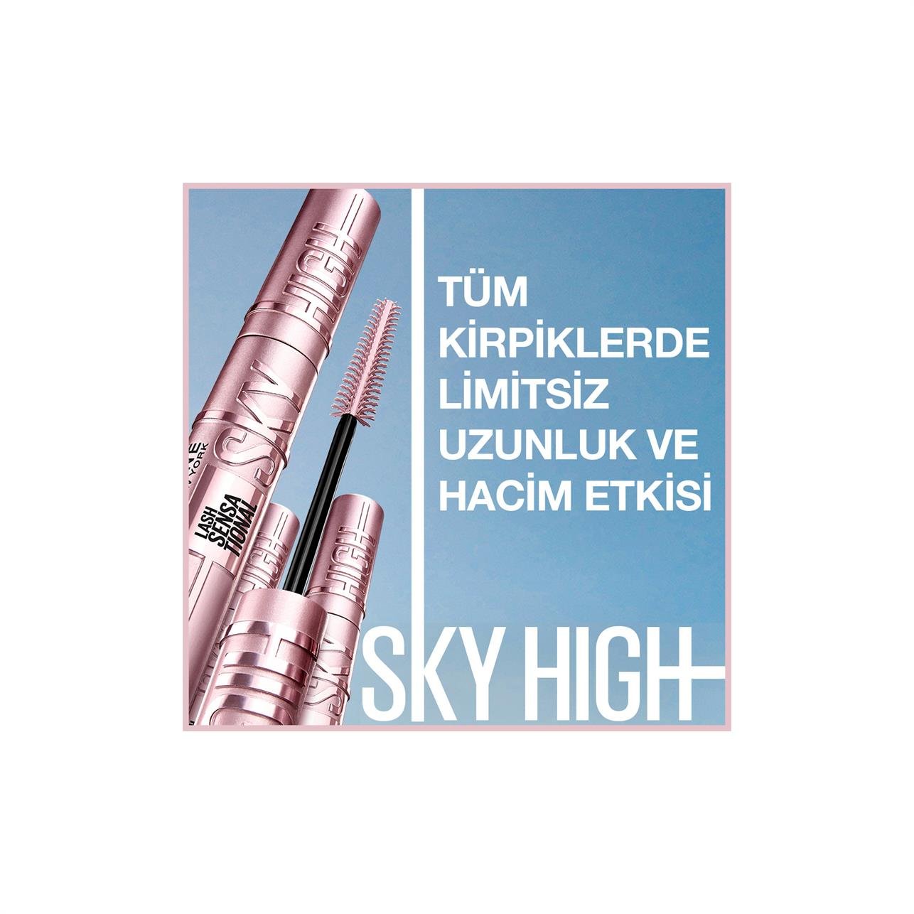 Maybelline New York Lash Sensational Sky High Ekstra Siyah Maskara