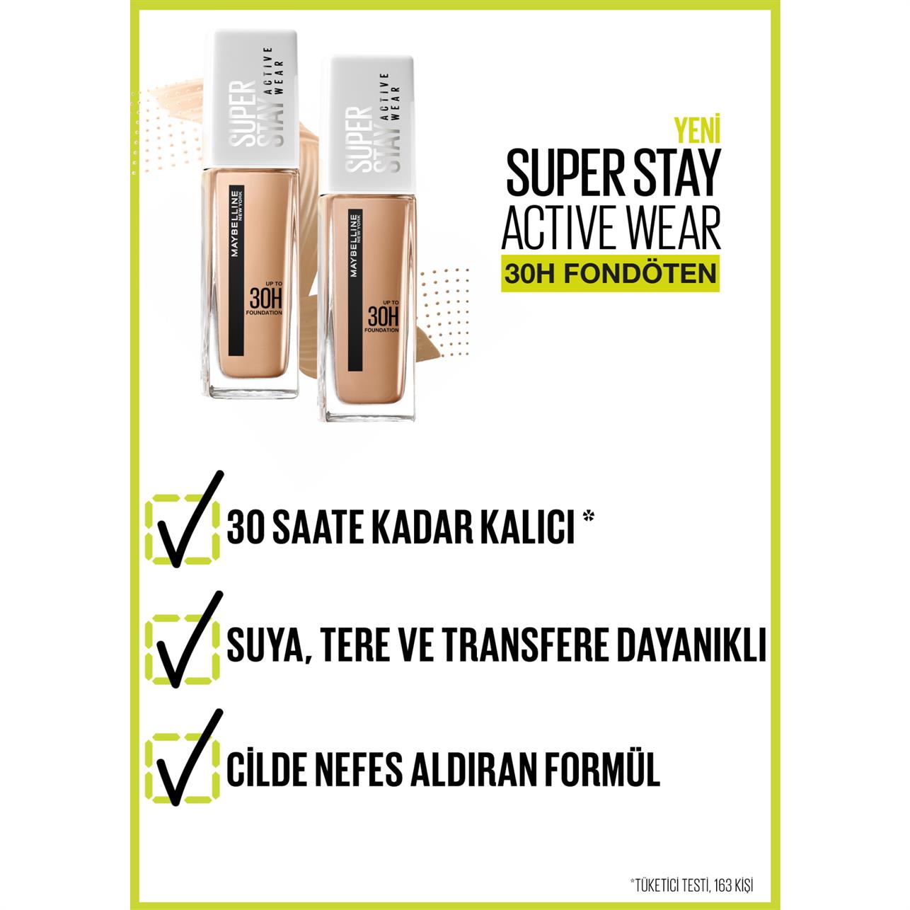Maybelline New York Super Stay Active Wear 30H Fondöten Fawn Nude No:40
