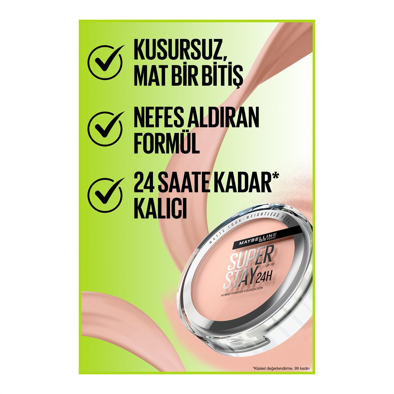 Maybelline New York Super Stay Hibrit Pudra-Fondöten 03