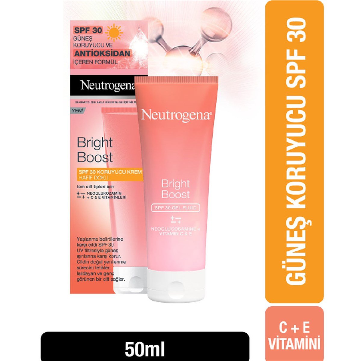 Neutrogena Bright Boost Koruyucu Krem Spf 50ml  