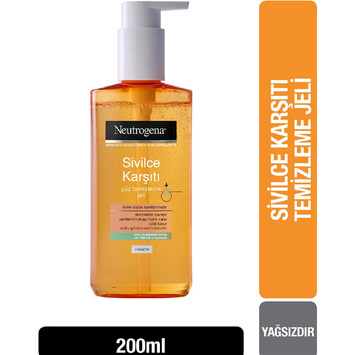 Neutrogena Sivilce Karşıtı Yüz Temizleme Jeli  200ml