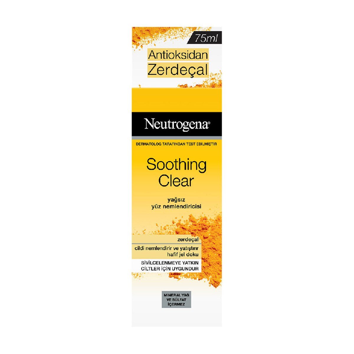 Neutrogena Soothing Clear Yağsız Yüz Nemlendiricisi Zerdeçal 75ml