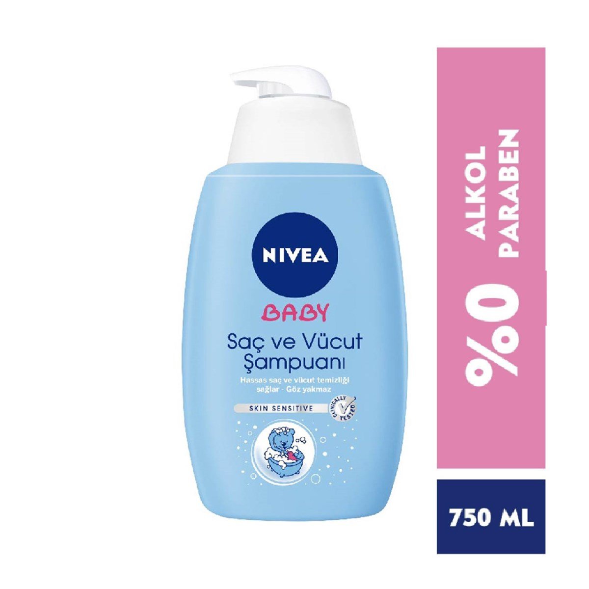 Nivea Baby 2'si 1 Arada Saç ve Vücut Şampuanı 500ml