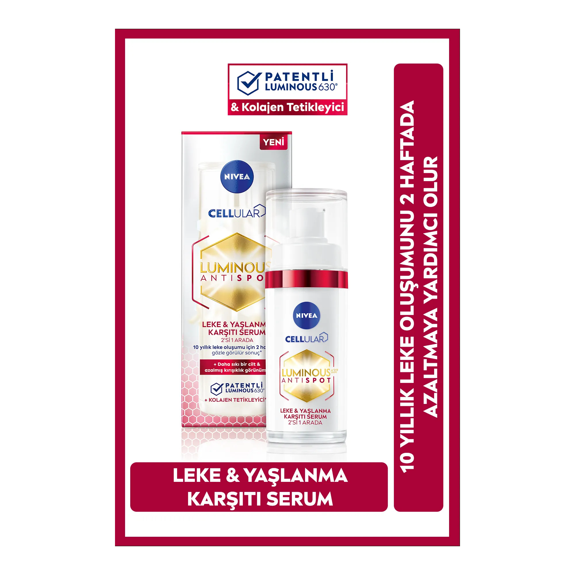 Nivea Cellular Luminous630 Antispot Leke Ve Yaşlanma Karşıtı Serum 30ml	