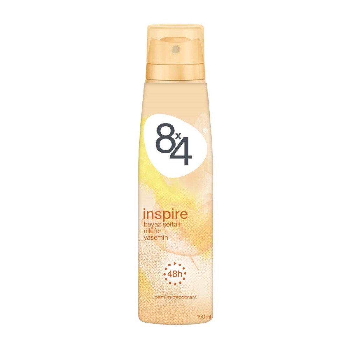 8x4 Inspire Beyaz Şeftali Nilüfer Deodorant Sprey Kadın 150 ml
