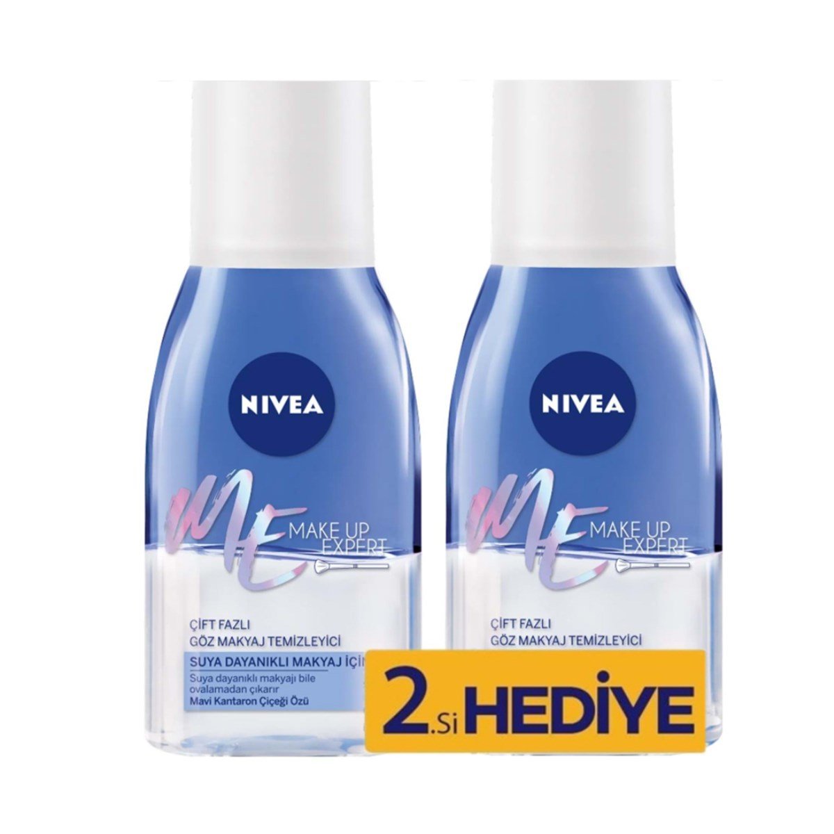 Nivea Make Up Expert Çift Fazlı Göz Makyaj Temizleyici 125ml+125ml Hediyeli 