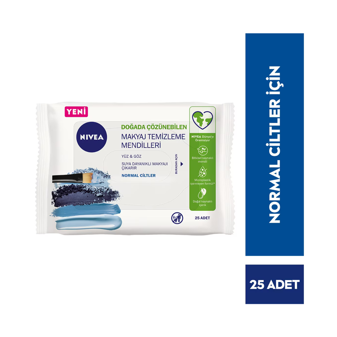 Nivea Makyaj Temizleme Mendili 3 in 1 Nomal Ciltler 25 Adet