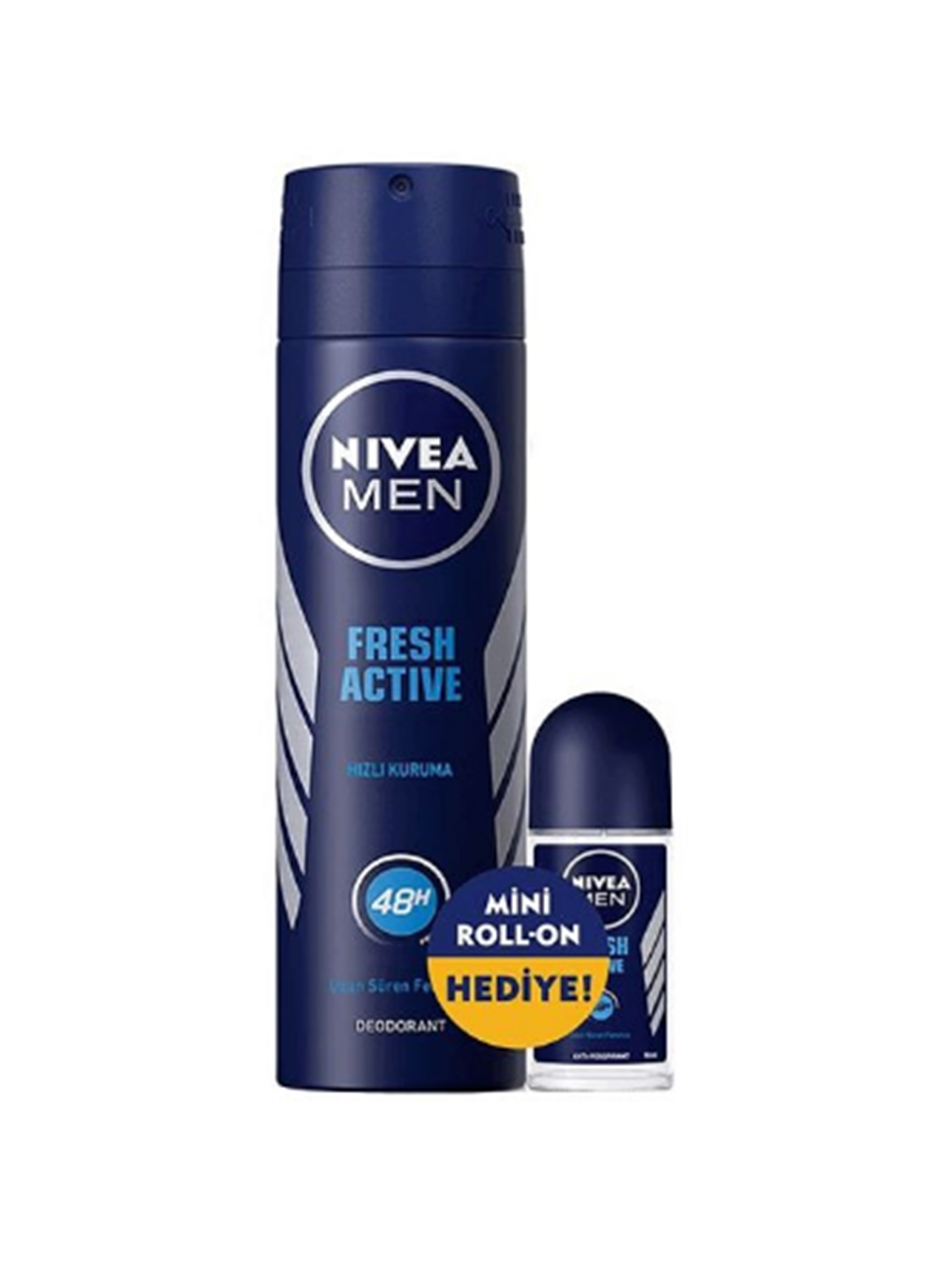 Nivea Men Deodorant Fresh Active Sprey 150 ml + Nivea Roll-On Fresh Active 25 ml