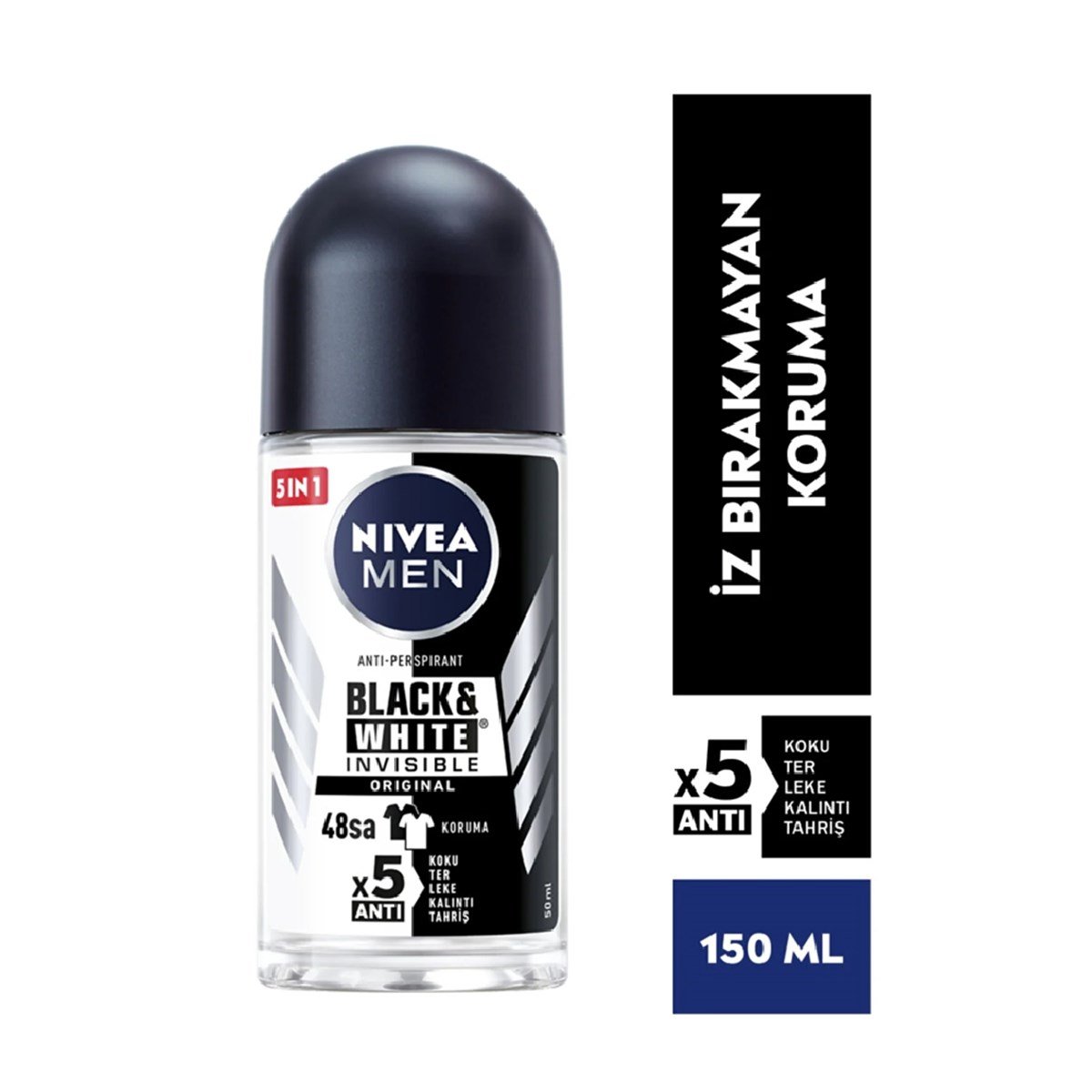 Nivea Men Roll-On Invisible Black&White Original 50 ml