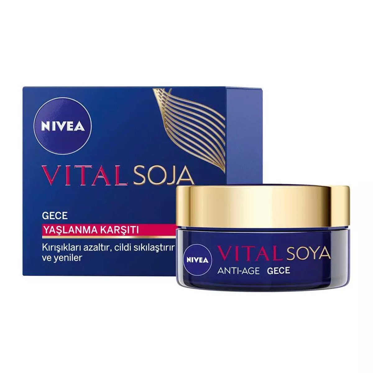 Nivea Vital Soya Yaşlanma Karşıtı Gece Bakım Kremi 50ml