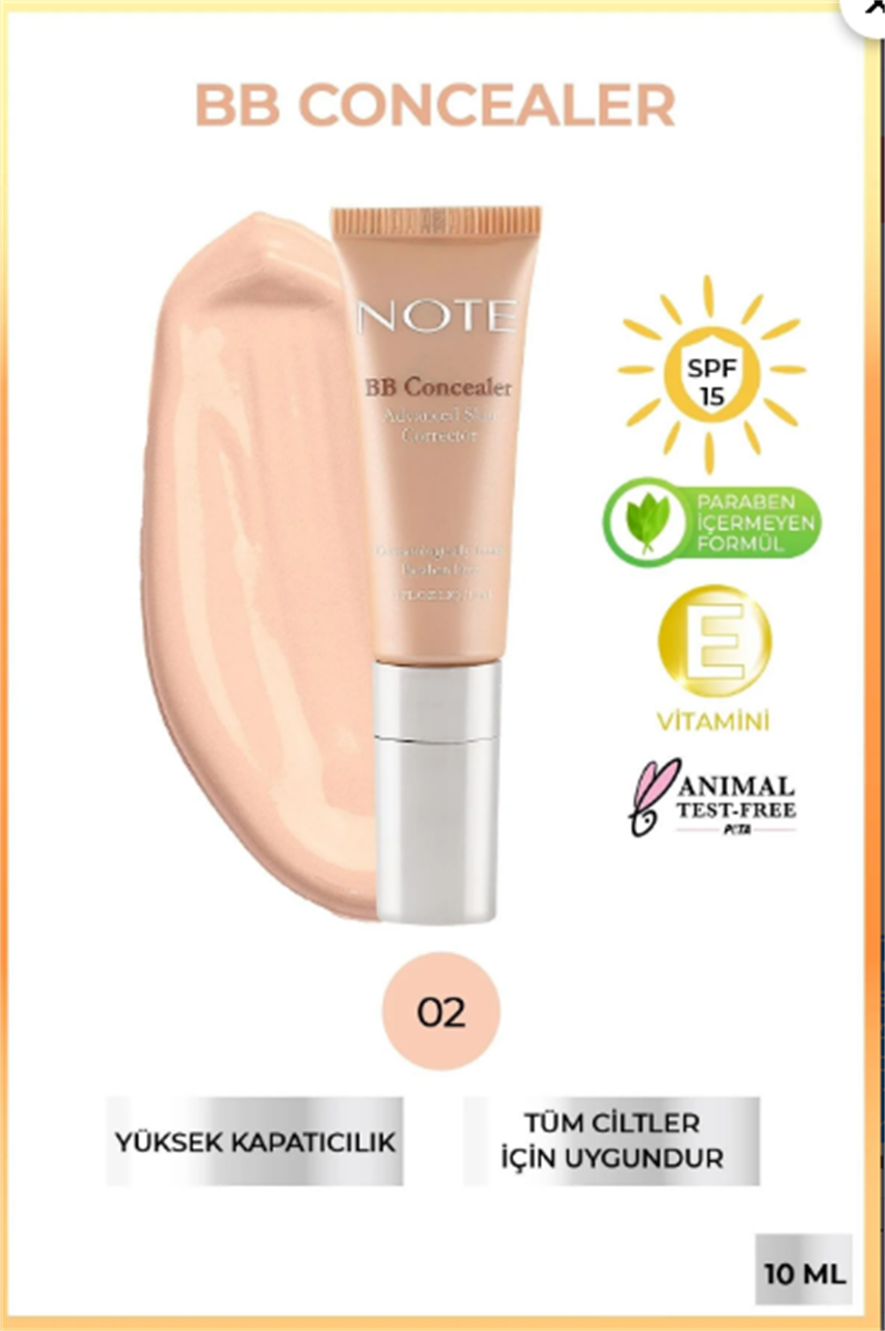 Note BB Concealer Kapatıcı 02