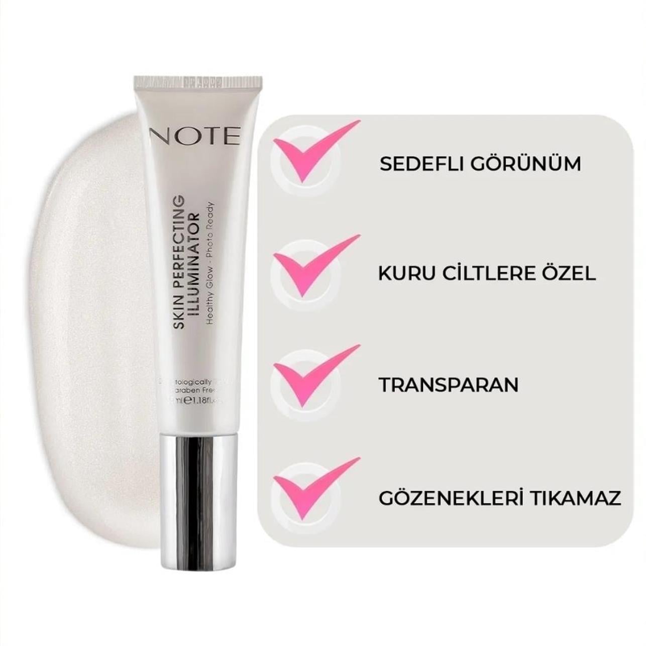 Note Skin Perfecting Illuminator Aydınlatıcı Makyaj Bazı 35 ml
