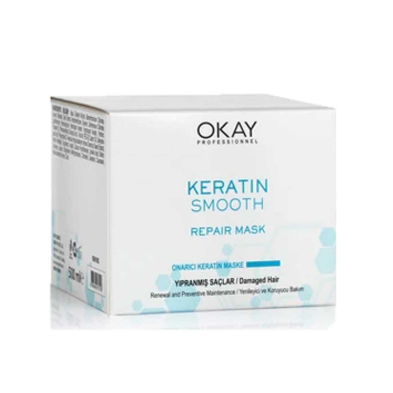 Okay Keratin Smooth Onarıcı Keratin Saç Maskesi 500 ml.
