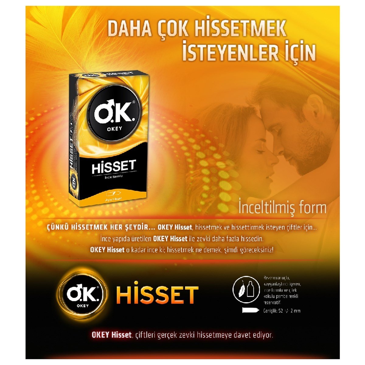 Okey Hisset Prezervatif 10'lu