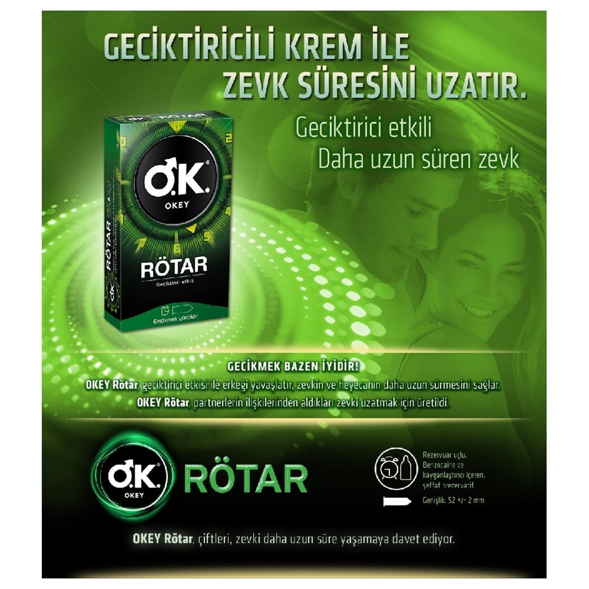 Okey Rötar Prezervatif 10'lu