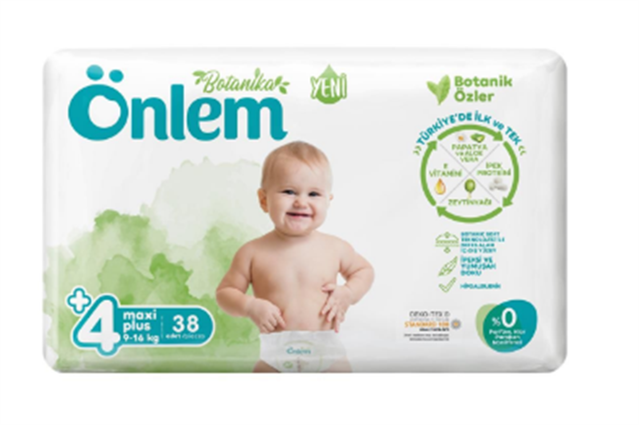 Önlem Botanika Bebek Bezi 4 Maxi Plus  (9-16 kg) 38 adet