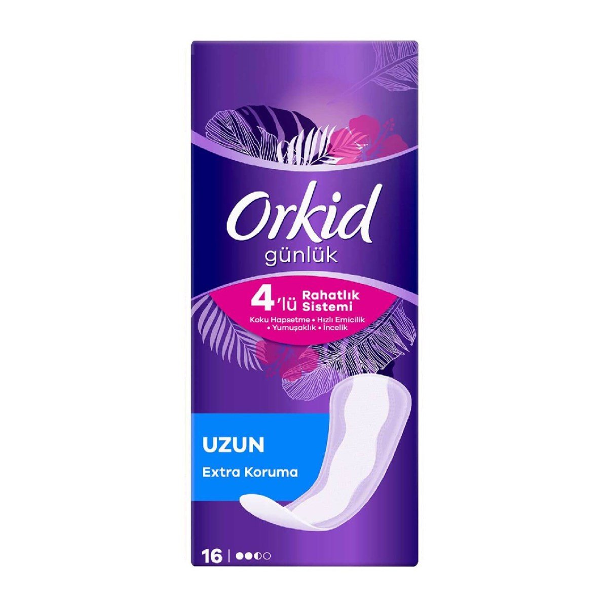 Orkid Günlük Extra Koruma 3mm Günlük Ped Uzun 16'lı